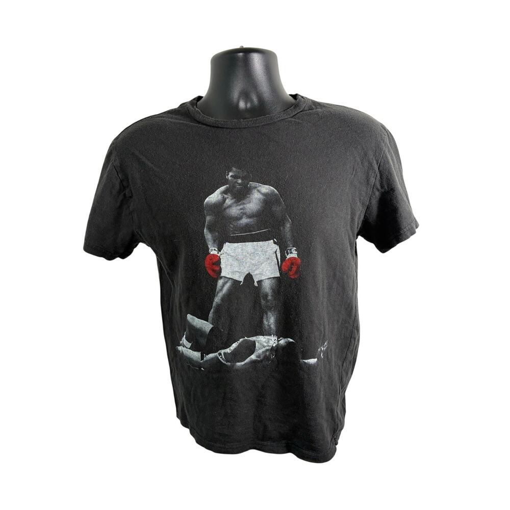 Muhammad Ali Boxing Graphic T Shirt Small Black Knockout Photo